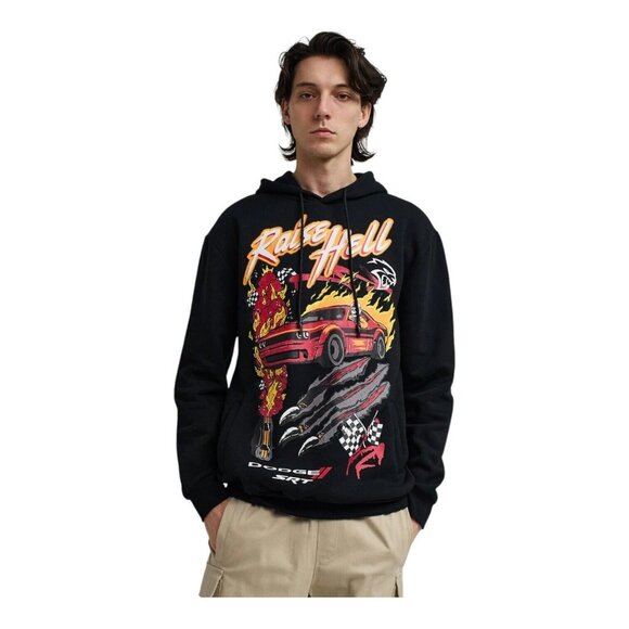 Dodge SRT Hellcat Raise Hell Muscle Car Hoodie Sweater Black - Picture 5 of 9